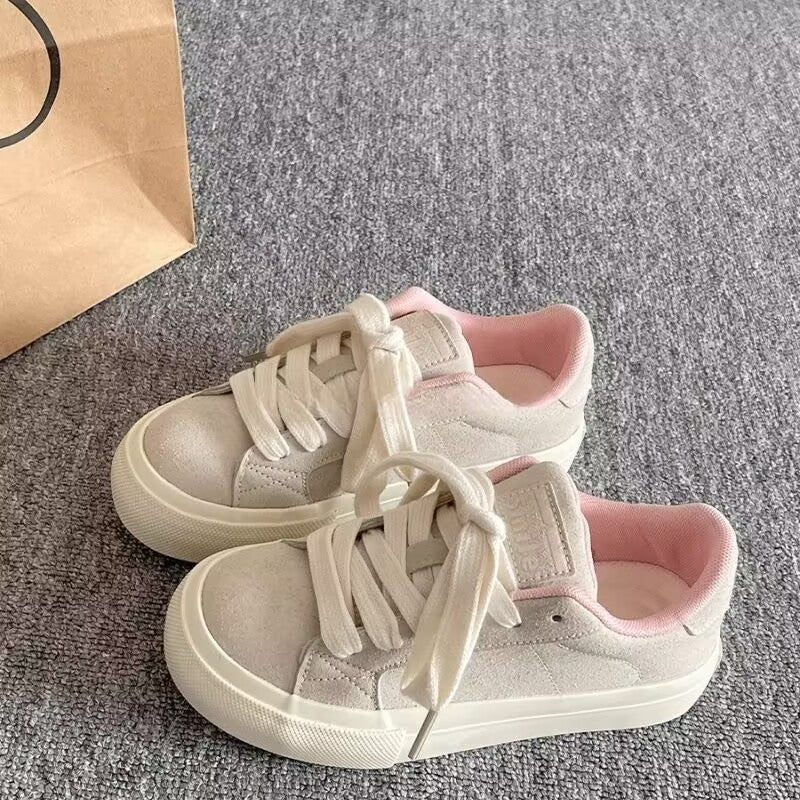 Damen Sneaker Weiches Wildleder Atmungsaktiv Bequem - Norvielle