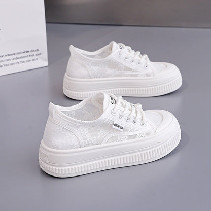 Damen Plateau Sneaker Spitze Modisch Größe 36-41