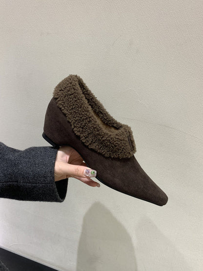 Damen Winterstiefel Kunstfell Elegante
