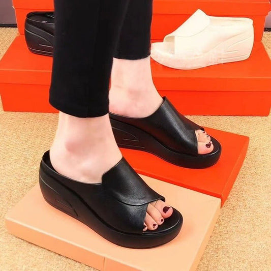 Damen Hochzeitssandalen Komfortabler Keilabsatz Schuhe - Norvielle