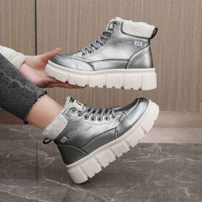 Damen Winterstiefel Isoliert Rutschfest High-