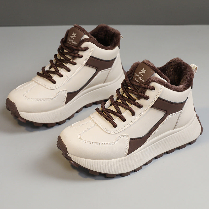 Damen High- Sneaker Flauschig Rutschfest