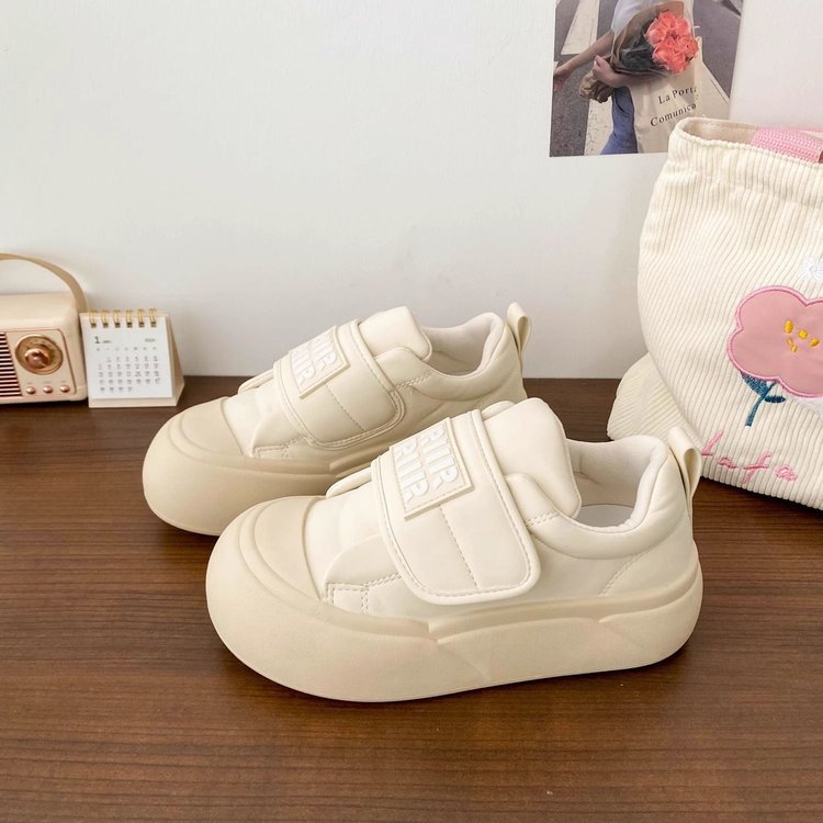 Damen Sneaker Bequem Klettverschluss Flexibles Sohlenprofil