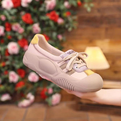 Damen Sneaker Sportlich Schnürschuhe Modern Mode