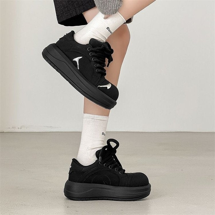 Damen Sneaker Hochmodisch Dicksohlige Dekoriert