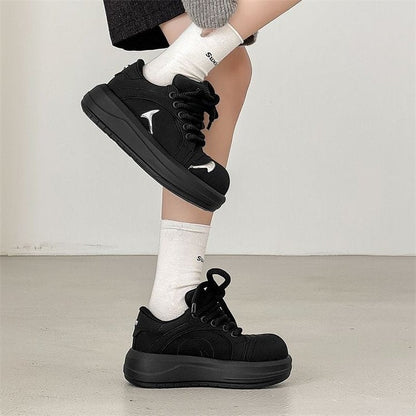 Damen Sneaker Hochmodisch Dicksohlige Dekoriert