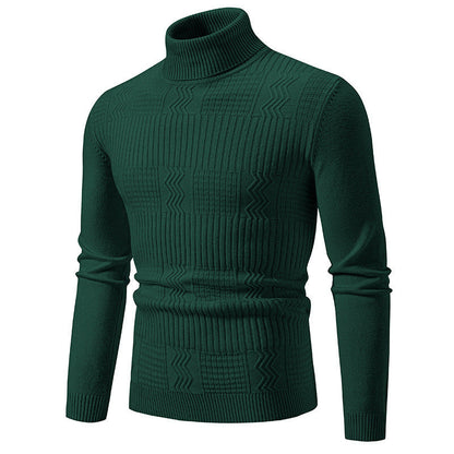 Herren Rollkragenpullover Modernes Strickdesign Elegantes Design
