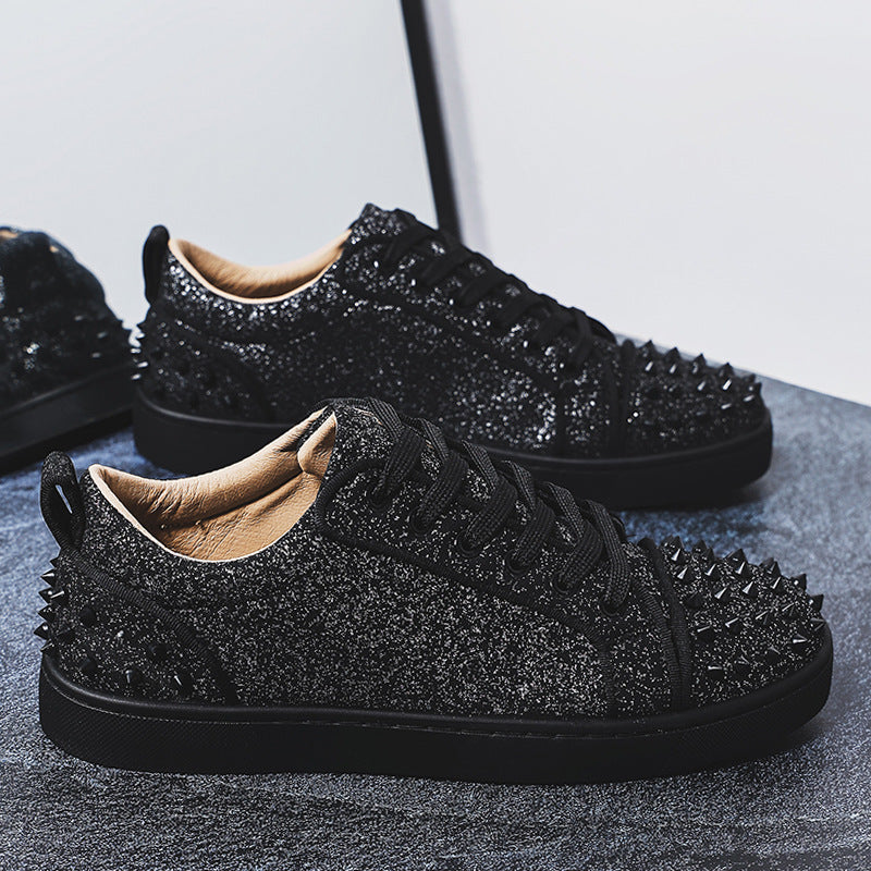Damen Sneaker Nieten-Design Sportlich