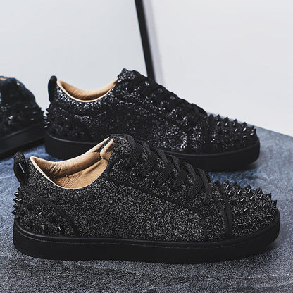 Damen Sneaker Nieten-Design Sportlich