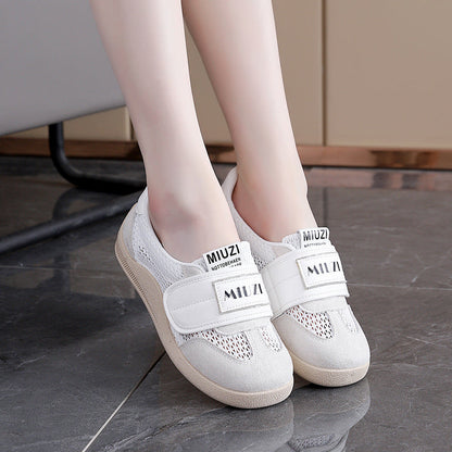 Damen Sneaker Atmungsaktives Netzdesign Elastisch