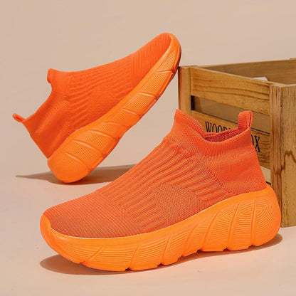 Damen Sneaker Elastisch Bequem Mit Dämpfung
