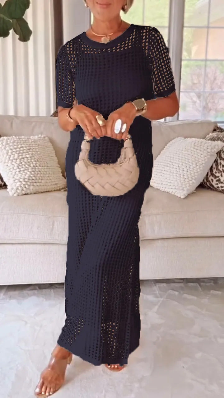 Damen Maxi-Kleid aus Mesh für den Sommer Elegant