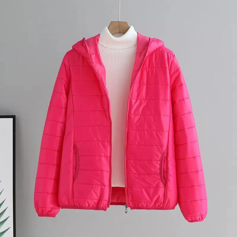 Damen Steppjacke Mit Kapuze Modern
