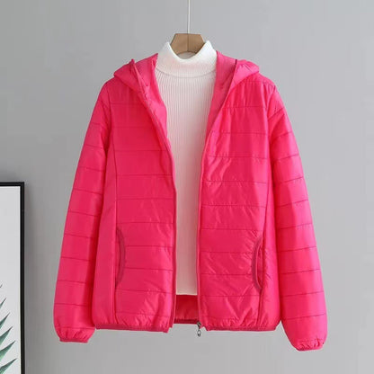 Damen Steppjacke Mit Kapuze Modern