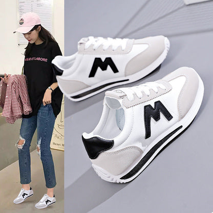 Damen Sneaker Retro atmungsaktives Mesh Weiß - Norvielle