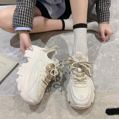 Damen Sneaker Dicksohlige Sportlich