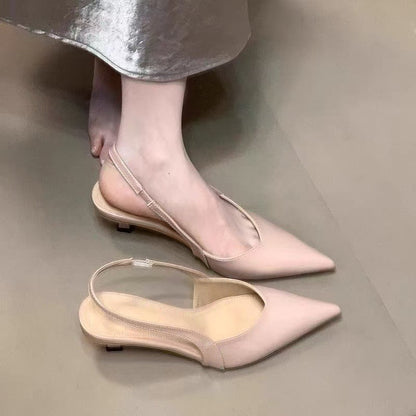 Damen Sling Pumps Spitze Atmungsaktiv