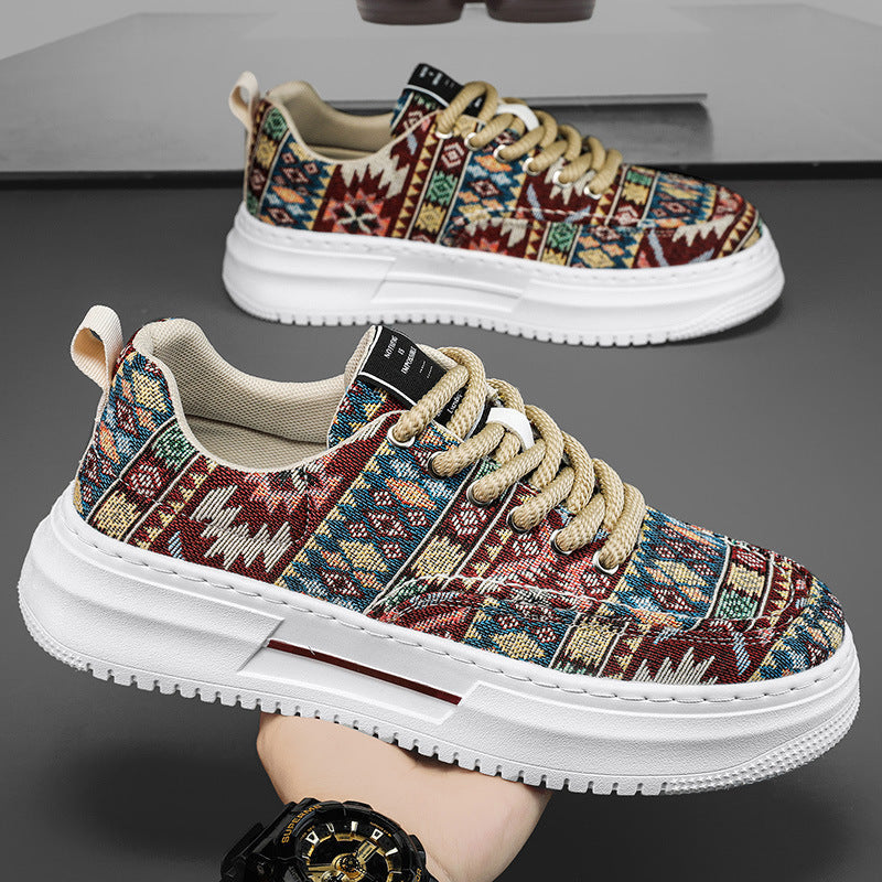 Damen Sneaker Ethnomuster Leicht Trendschuhe