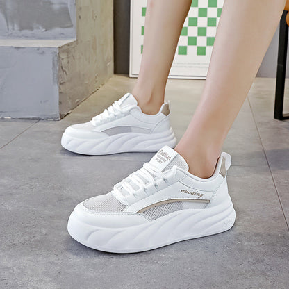 Damen Sneaker Chunky Bequem Rutschfeste Laufsohle