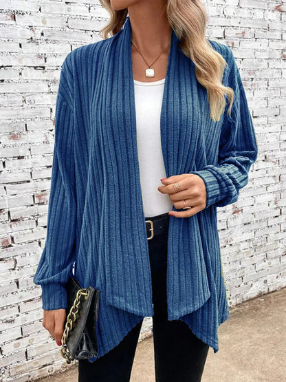 Damen Strickjacke Offener Schnitt Moderner Look