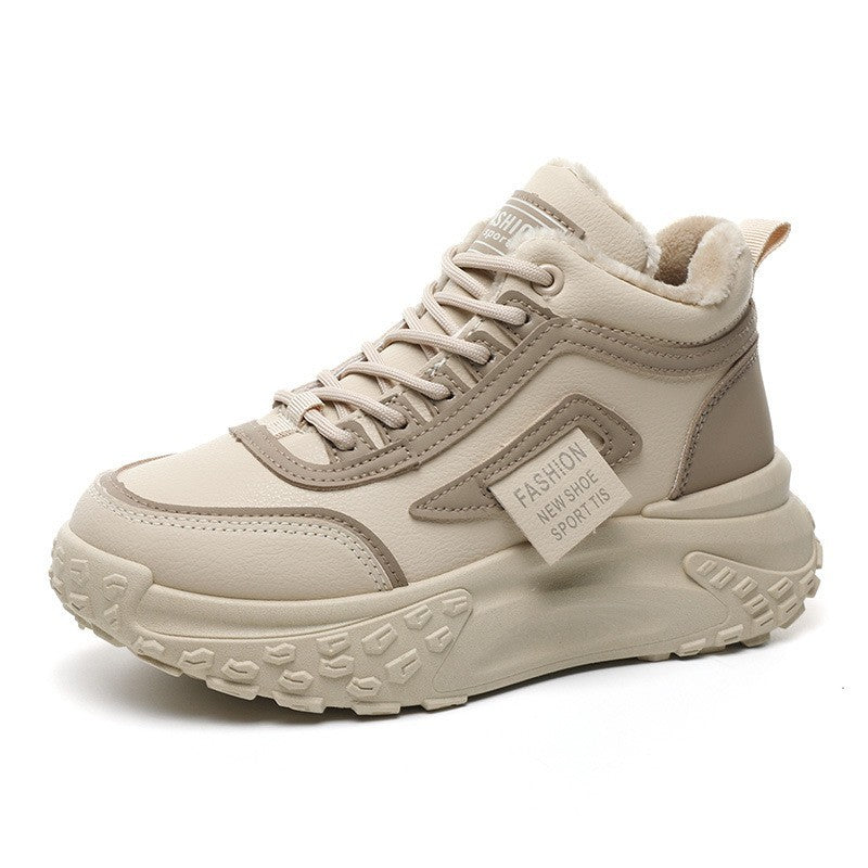 Damen High- Sneaker Warm Rutschfeste Sportschuhe - Norvielle