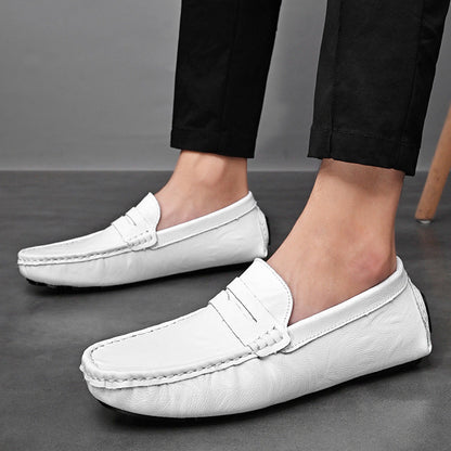 Damen Mokassins Leder Flexibel Bequem
