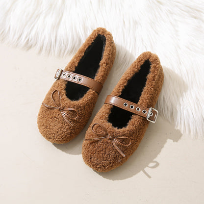 Damen Ballerinas Weich Bequem Verstellbar