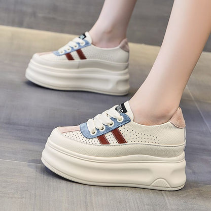 Damen Sneaker Hoch Extra Sohle Modisch