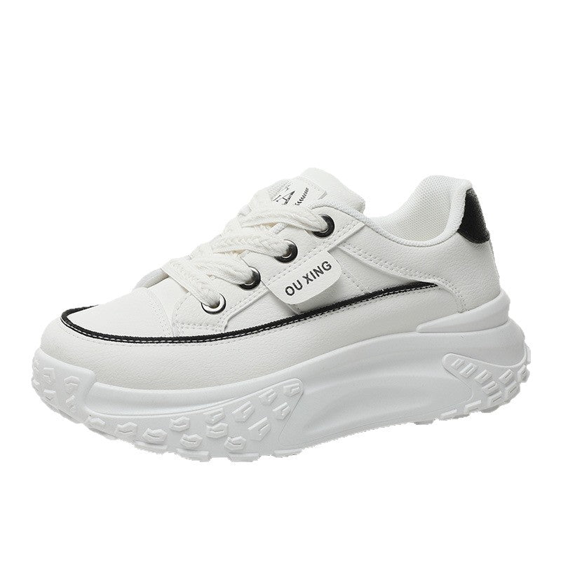 Damen Sneaker Hochwertig Sportlich Dicke Sohle