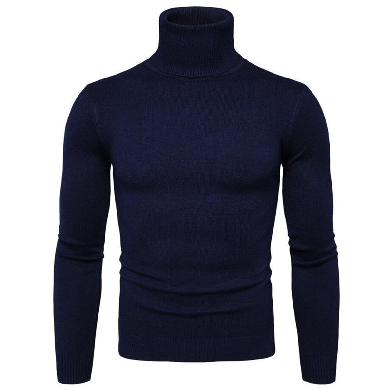 Herren Rollkragenpullover Merinowolle Elegantes Design