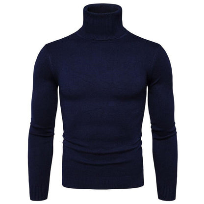 Herren Rollkragenpullover Merinowolle Elegantes Design