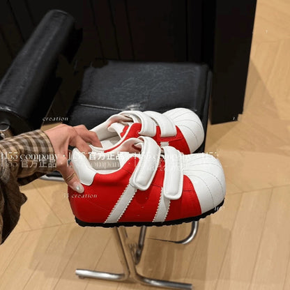 Damen Sneaker Komfortabel Klettverschluss Modern wird zu