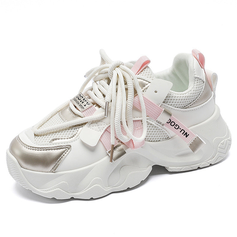 Damen Sneaker Atmungsaktives es Leder