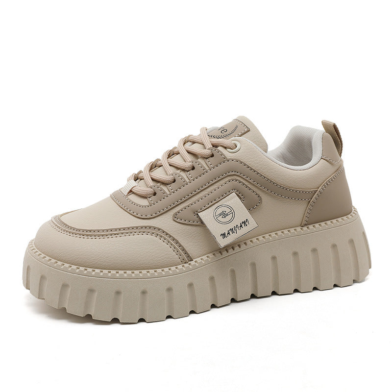 Damen Chunky Sneaker Plattform Bequem Laufsohle