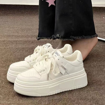 Damen Plattform Sneaker Komfortabel Sportlich - Norvielle