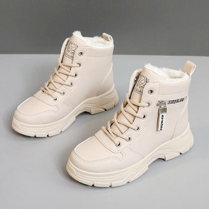 Damen Winterstiefel Warm Rutschfest Hochschuhe
