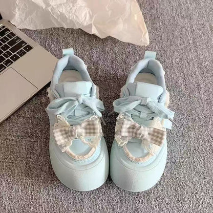 Damen Sneaker Rüschen Sportlich