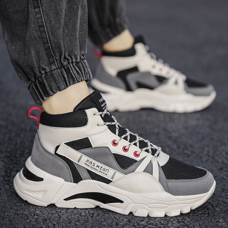 Damen Hochsneaker Bequem Strapazierfähig Schwarz - Norvielle