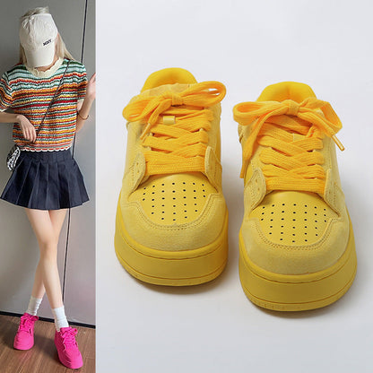 Damen Sneaker Atmungsaktiv Bequem Breite Sohle