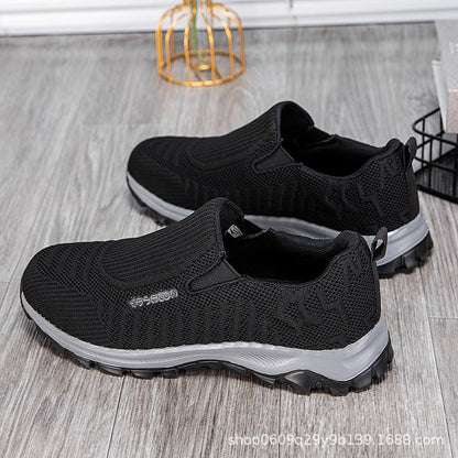 Damen Laufschuhe Atmungsaktives Mesh Bequem Slip-On Sneaker