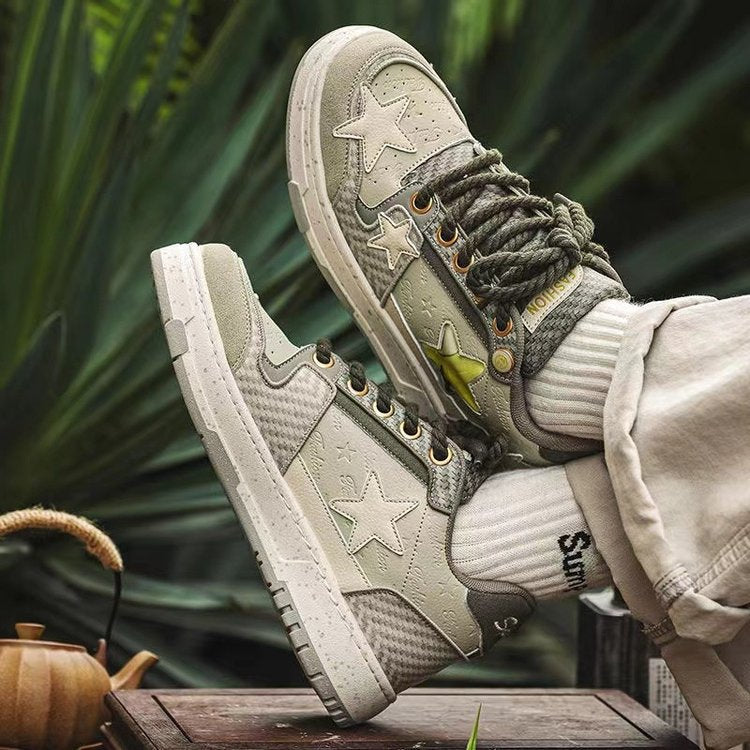 Damen Sneaker Rutschfest mit Sternenapplikation