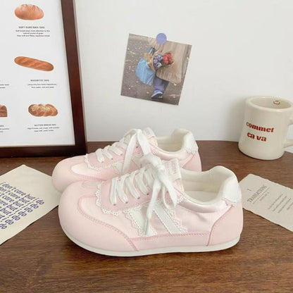 Damen Sneaker Atmungsaktives Spitze