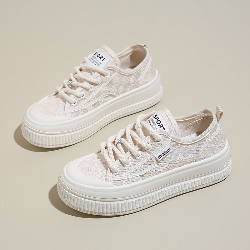 Damen Sneaker Komfortabel Dicksohlige Schuhe
