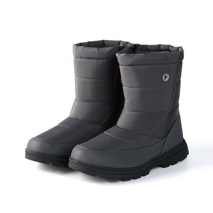 Damen Winterstiefel Isoliert Rutschfest Schnellverschluss