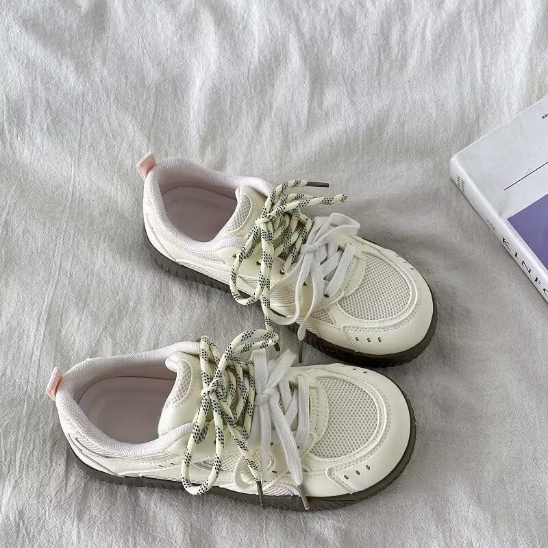 Damen Sneaker Atmungsaktiv Dämpfung Schnürsystem