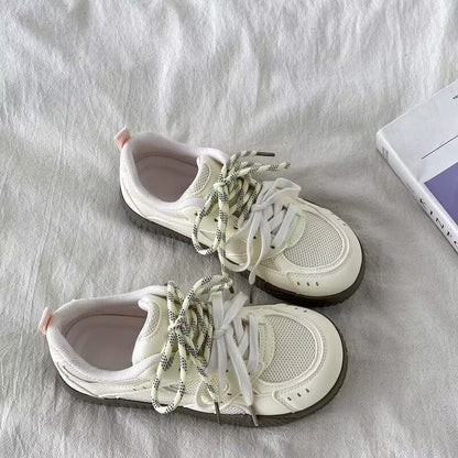 Damen Sneaker Atmungsaktiv Dämpfung Schnürsystem