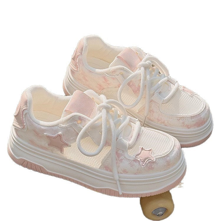 Damen Sneaker Atmungsaktiv Komfortabel Sternenmotive
