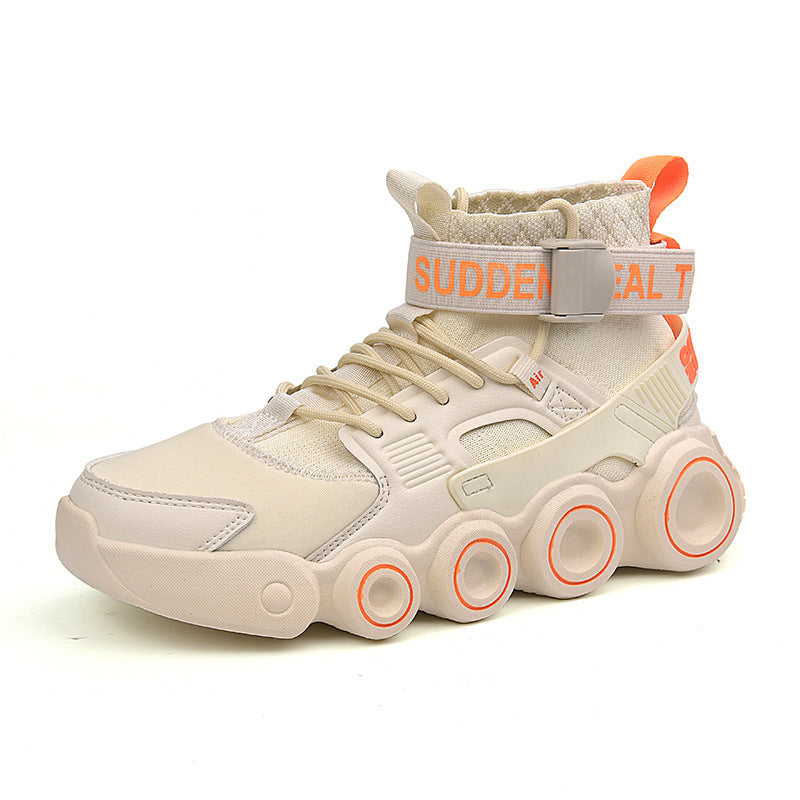 Damen High- Sneaker Streetwear Schuhe Mit Riemensystem