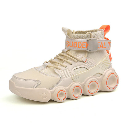 Damen High- Sneaker Streetwear Schuhe Mit Riemensystem