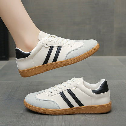 Damen Sneaker Sportlich Streifen Weich